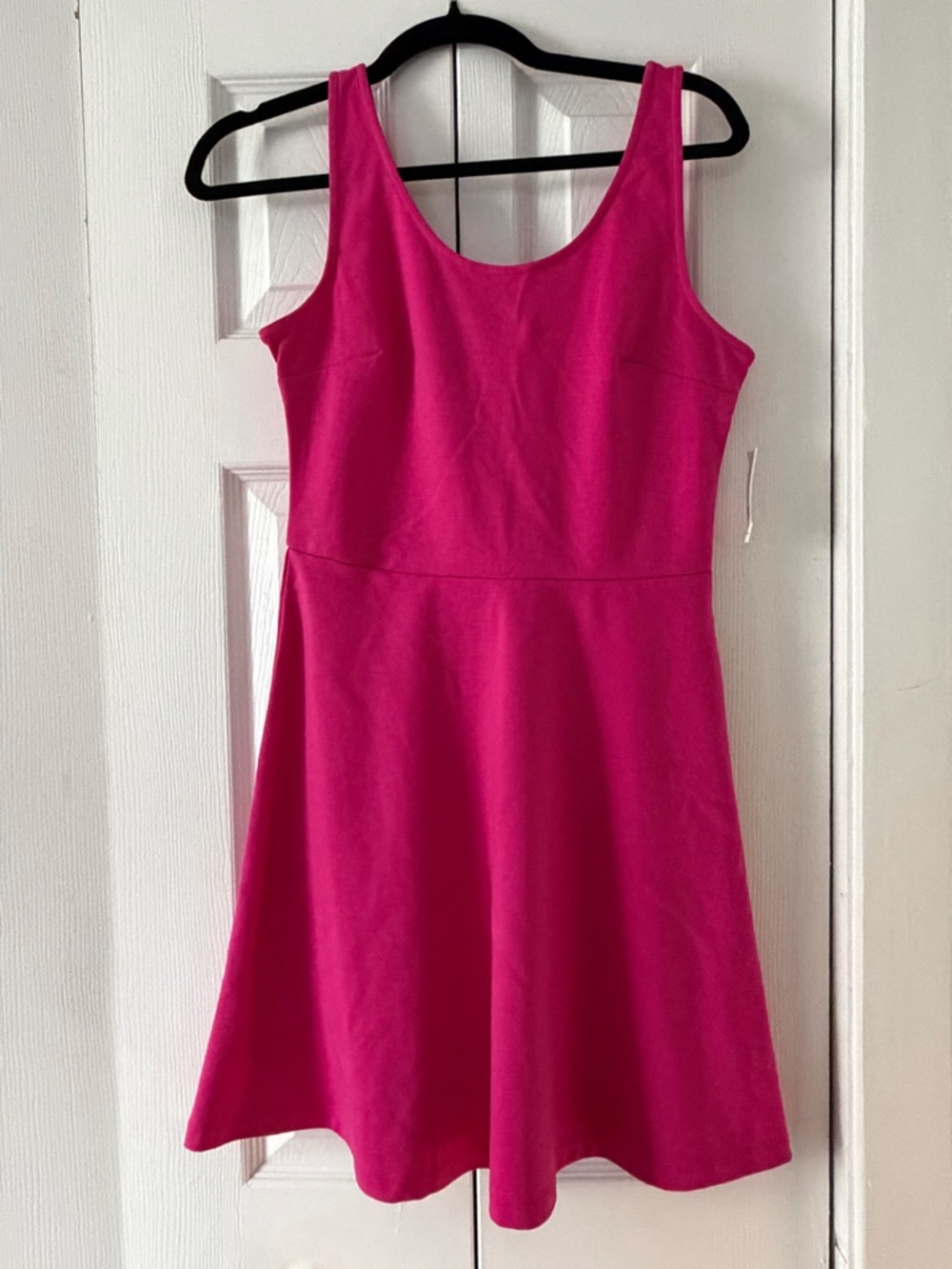 Old Navy Hot Pink Sleeveless Fit-and-Flare Dress